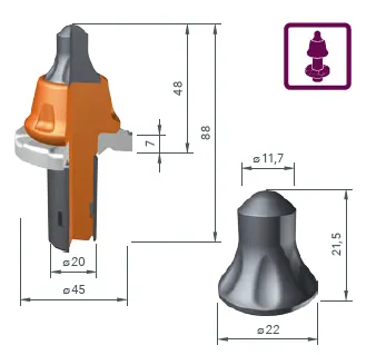 BETEK Asfalt Kazıcı Uç